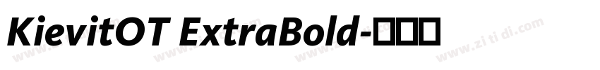 KievitOT ExtraBold字体转换 KievitOT ExtraBold字体转换